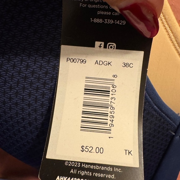 Maidenform 2pk bras Sz 38C NWT - Picture 4 of 4